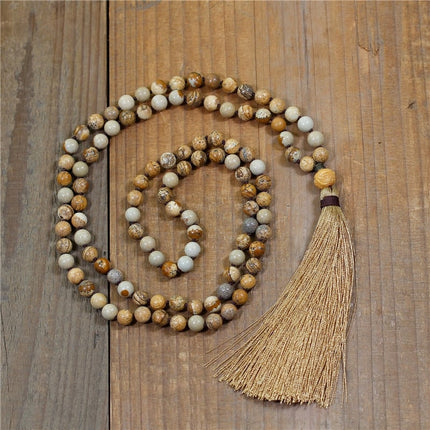 Handmade Natural Stone Beaded Necklace - Wnkrs