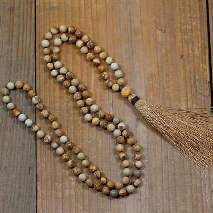 Handmade Natural Stone Beaded Necklace - Wnkrs