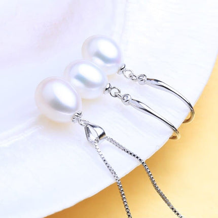 Women’s Simple 925 Silver Pearls Jewelry 3 pcs Set - Wnkrs