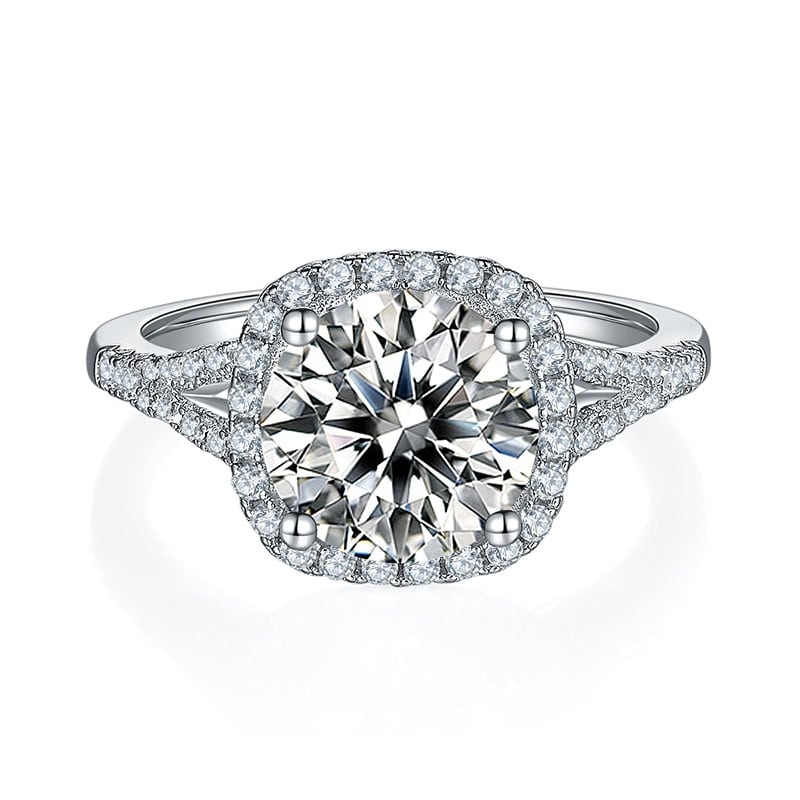 3 Carats Real Moissanite Ring