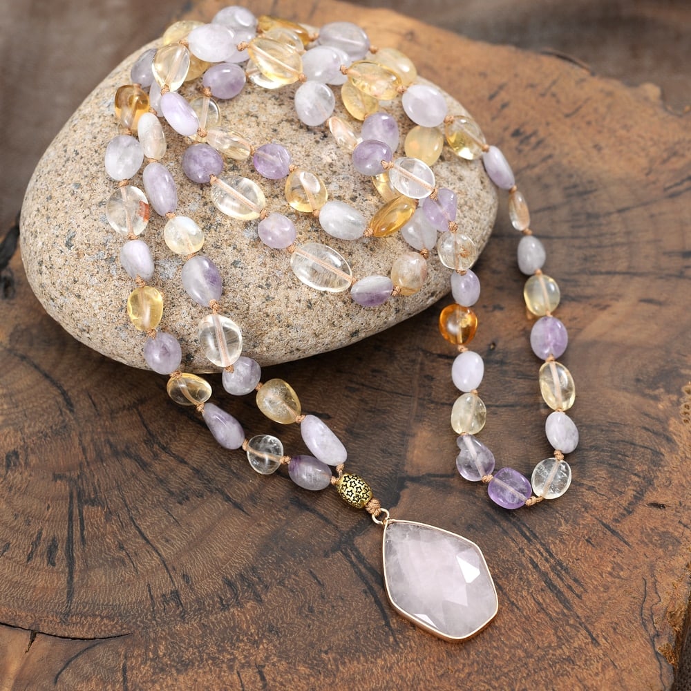 Natural Stone Beads Necklace