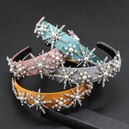 Women's Star Patterned Rhinestone Headband - Wnkrs