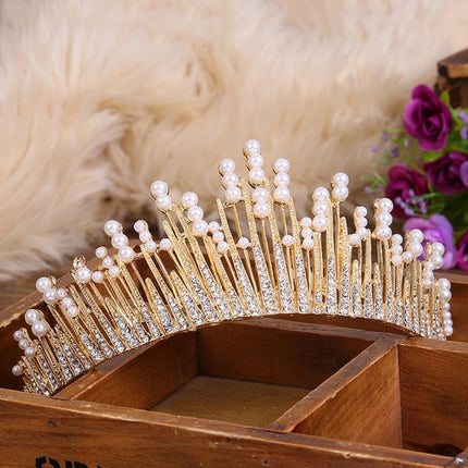 Luxury Pearls / Crystal Hair Tiara for Women - Wnkrs