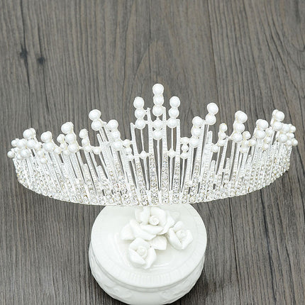 Luxury Pearls / Crystal Hair Tiara for Women - Wnkrs