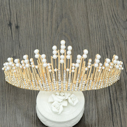 Luxury Pearls / Crystal Hair Tiara for Women - Wnkrs