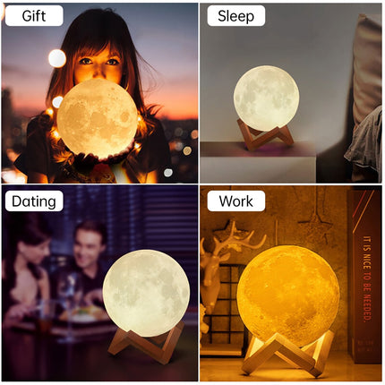 LED Night Light in Shape of Moon - Wnkrs