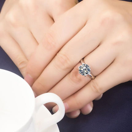 3 Carat Moissanite Engagement Ring - wnkrs