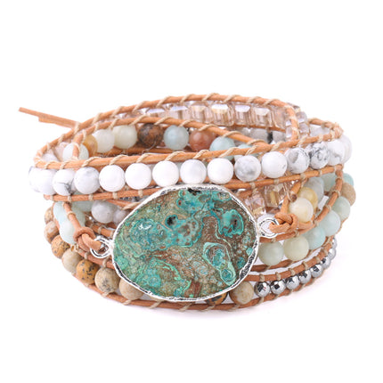Boho Healing stone Women's Wrap Bracelet - Wnkrs