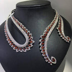 platinum-plated / red