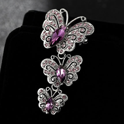 Women's Vintage Style Butterflies Brooch - Wnkrs