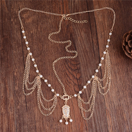 Women's Boho Pearls Decorated Head Chain - wnkrs