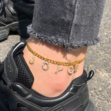 Custom Name Anklets for Women - Wnkrs