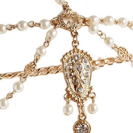 Gold Color Crystal Head Chain - wnkrs