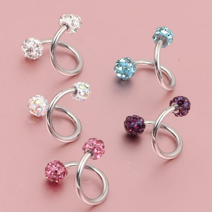 Crystal Double Balls Piercing - Wnkrs