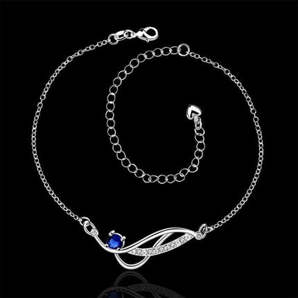 Women's Silver Plated Anklet - wnkrs