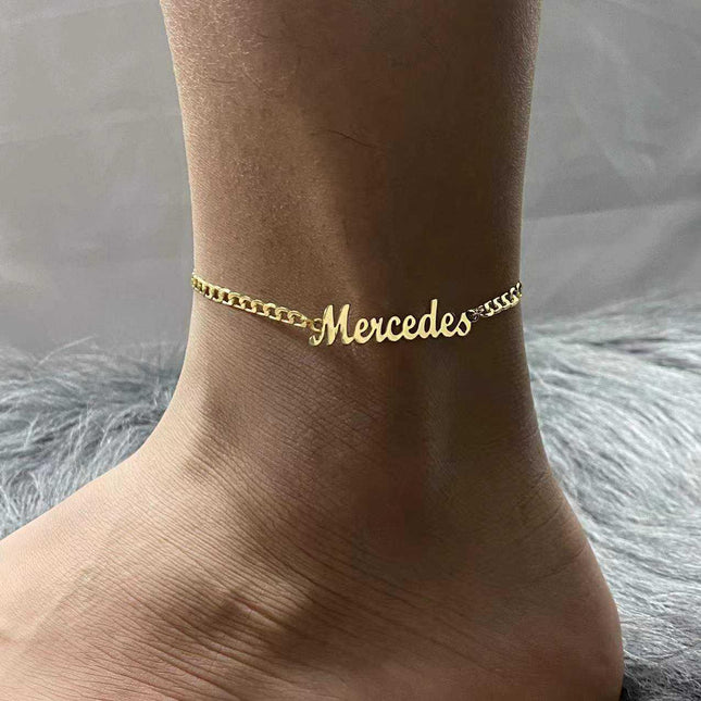 Custom Name Anklet - Wnkrs