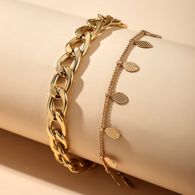 Fashion Gold Pendant Anklet - Wnkrs