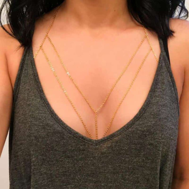 Beautiful Multilayer Bohemian Body Chain - Wnkrs