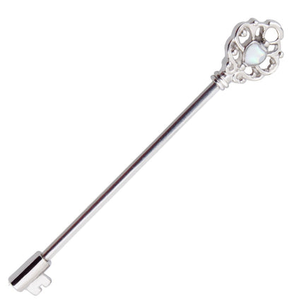 Fashionable Key Style Ear Industrial Barbell Piercing - Wnkrs