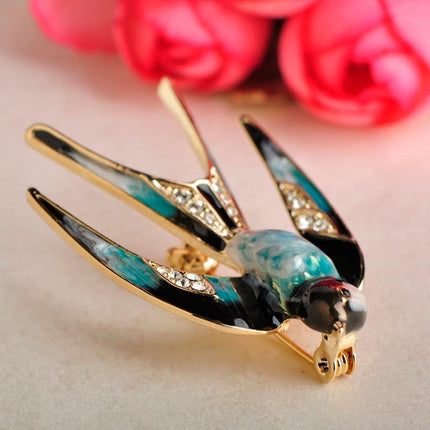 Women's Swallow Shaped Brooch - Wnkrs