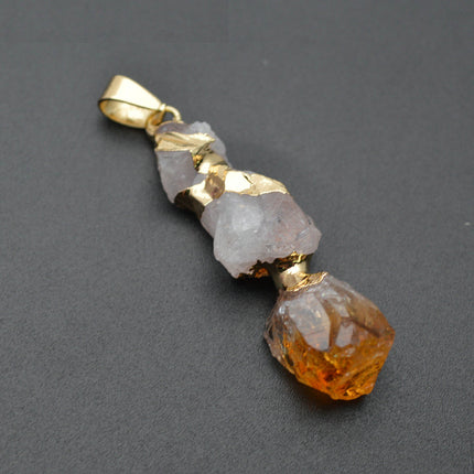 Three Layers Citrine Pendant - wnkrs