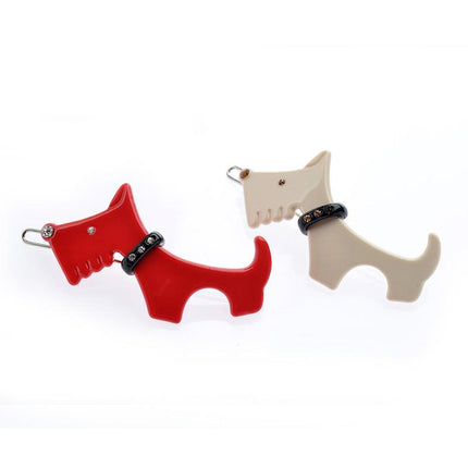 Female Hair Clip with Dog Silhouette - Wnkrs