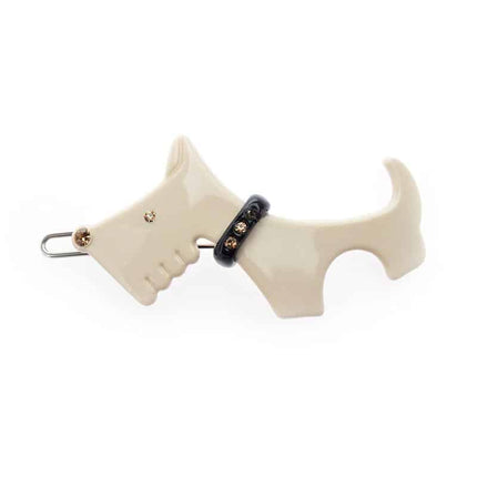 Female Hair Clip with Dog Silhouette - Wnkrs