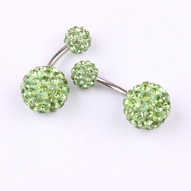 Luxury Summer Sparkling Steel Belly Ring - Wnkrs