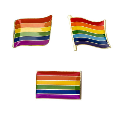 LGBT Rainbow Color Metal Pin - Wnkrs