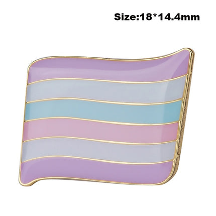 LGBT Rainbow Color Metal Pin - Wnkrs