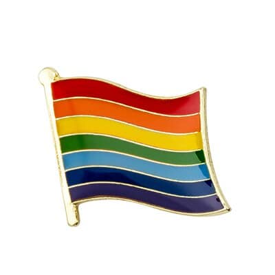 LGBT Rainbow Color Metal Pin - Wnkrs