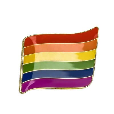 LGBT Rainbow Color Metal Pin - Wnkrs