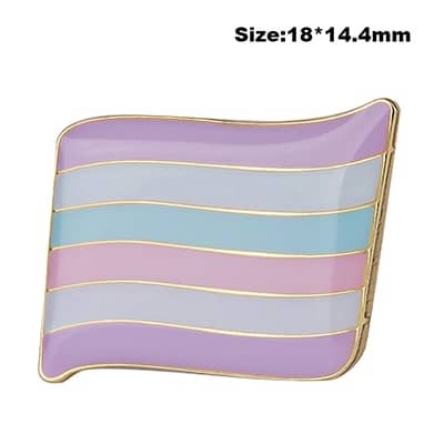 LGBT Rainbow Color Metal Pin - Wnkrs