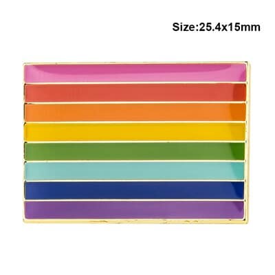 LGBT Rainbow Color Metal Pin - Wnkrs