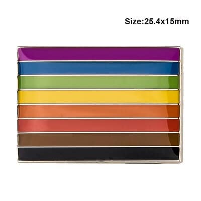 LGBT Rainbow Color Metal Pin - Wnkrs