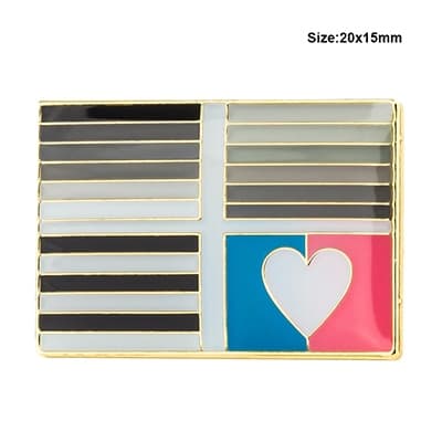LGBT Rainbow Color Metal Pin - Wnkrs