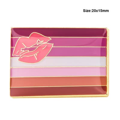 LGBT Rainbow Color Metal Pin - Wnkrs