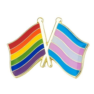 LGBT Rainbow Color Metal Pin - Wnkrs