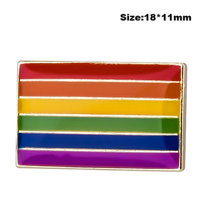 LGBT Rainbow Color Metal Pin - Wnkrs