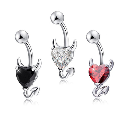 Heart Crystal Button Ring - Wnkrs