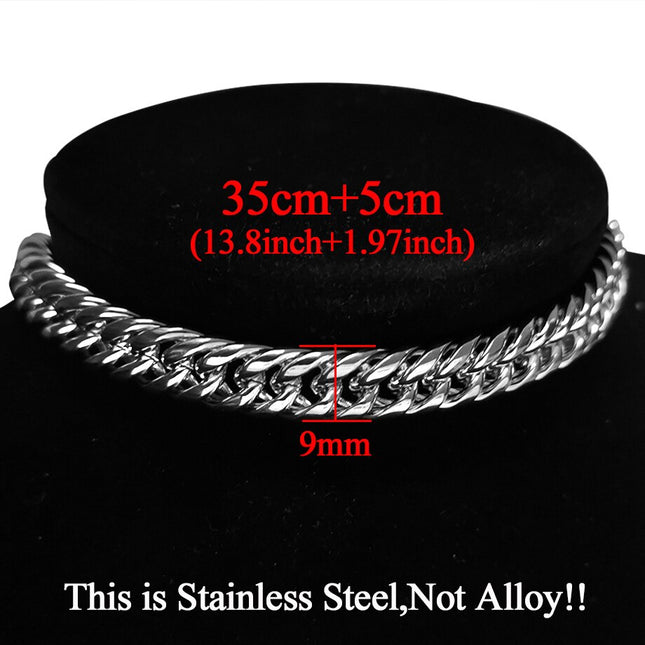 Men's Thick Cuban Link Chain Choker - Wnkrs