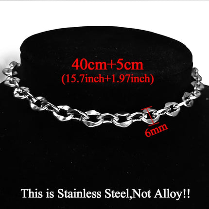 Men's Thick Cuban Link Chain Choker - Wnkrs