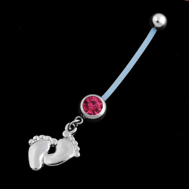 Lovely Footprint Women's Belly Ring - Wnkrs