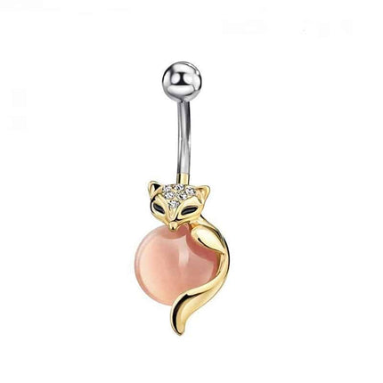 Cute Fox Belly Button Ring - Wnkrs