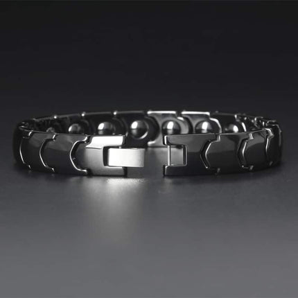 Men's Laconic Design Ceramic Magnetic Bracelet - Wnkrs