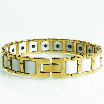 Men's Laconic Design Ceramic Magnetic Bracelet - Wnkrs