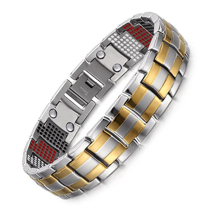 Men's Silver Magnetic Bracelet - Wnkrs