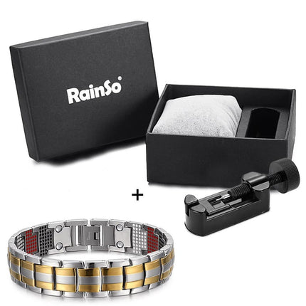 Men's Silver Magnetic Bracelet - Wnkrs