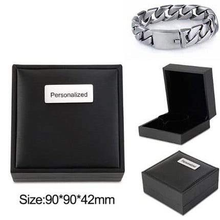 Men's PU Leather Personalized Bracelet - Wnkrs