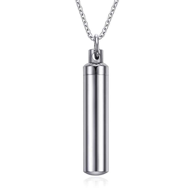 Fashion Capsule Shaped Stainless Steel Men's Necklace - Wnkrs